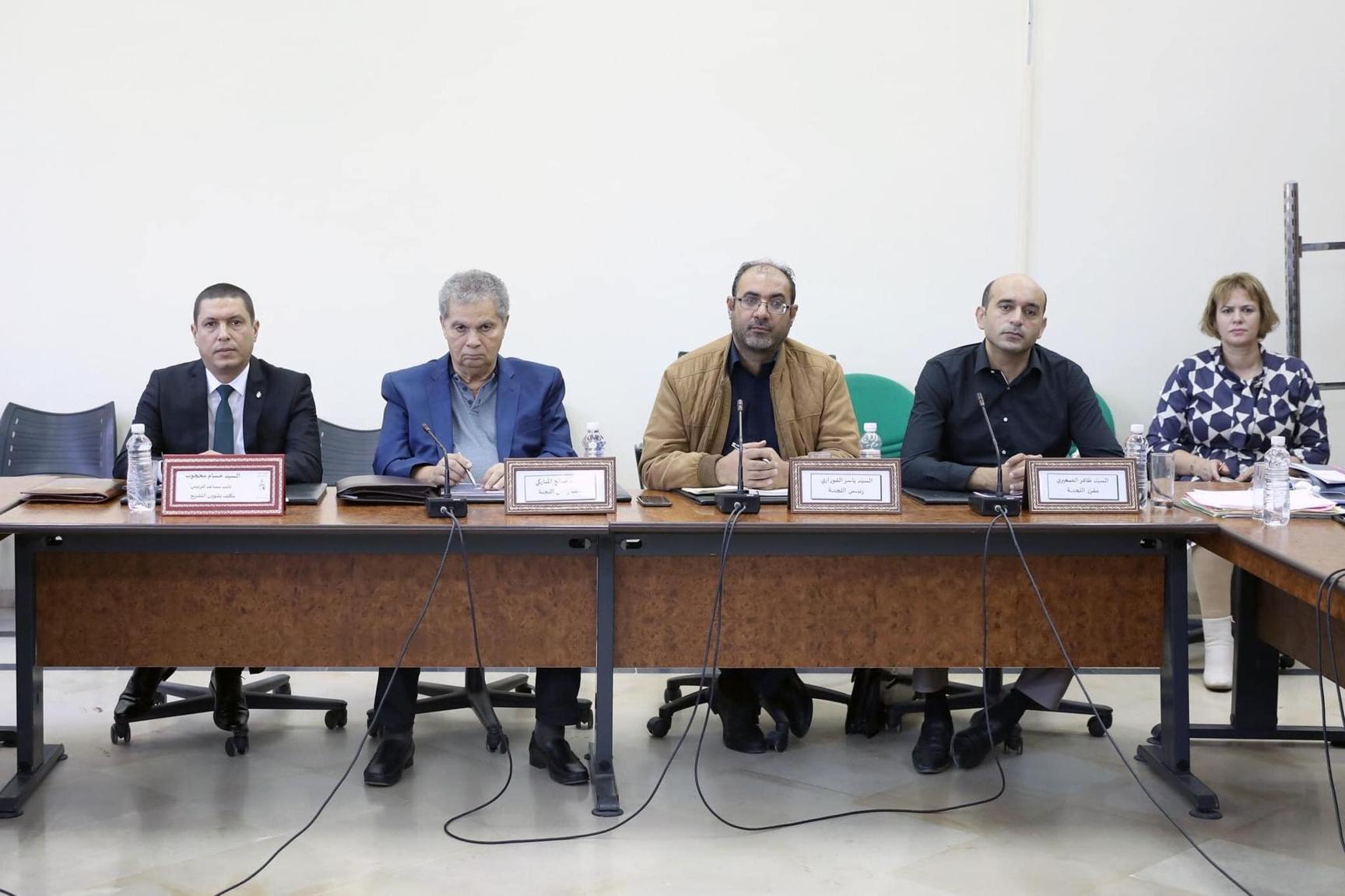 لجنة التشريع العام تعقد جلسة استماع حول ميزانية محكمة المحاسبات لسنة 2024 لجنة التشريع العام تعقد جلسة استماع حول ميزانية محكمة المحاسبات لسنة 2024