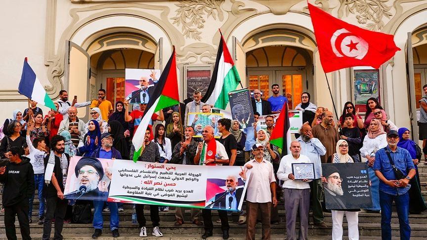 عشرات التونسيين يحتجون على تواصل الإبادة الإسرائيلية بغزة