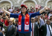 الحكم بالسجن سنتين على عبير موسى الحكم بالسجن سنتين على عبير موسى