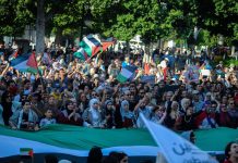 مظاهرة حاشدة في تونس تندد بالاعتداء الإسرائيلي على أسطول الصمود