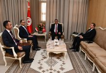 وزير الداخليّة يستقبل سفير مصر بتونس وزير الداخليّة يستقبل سفير مصر بتونس
