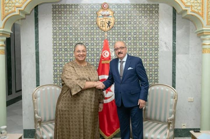 لقاء النّفطي مع رئيسة بعثة الأمم المتحدة حول ليبيا