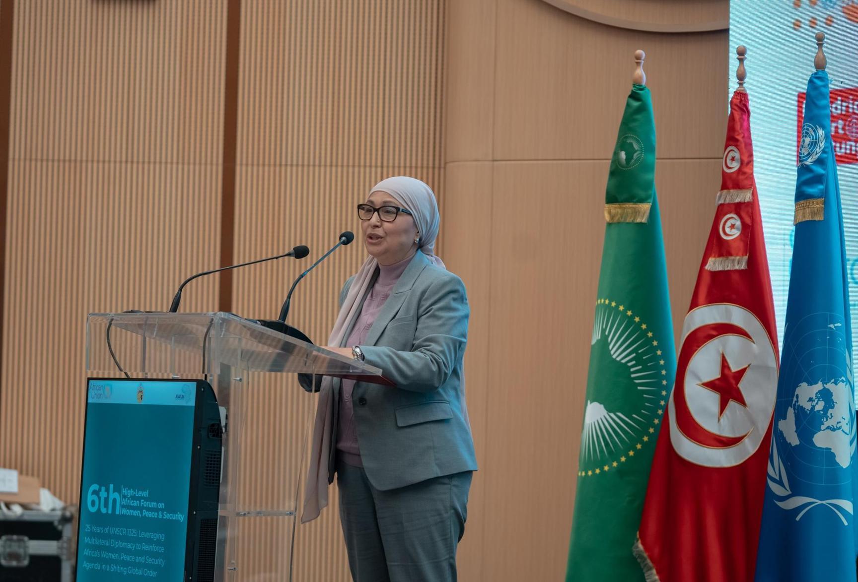 وزيرة الأسرة: التضامن الإفريقي مفتاح الاستدامة للقرار 1325 وزيرة الأسرة: التضامن الإفريقي مفتاح الاستدامة للقرار 1325