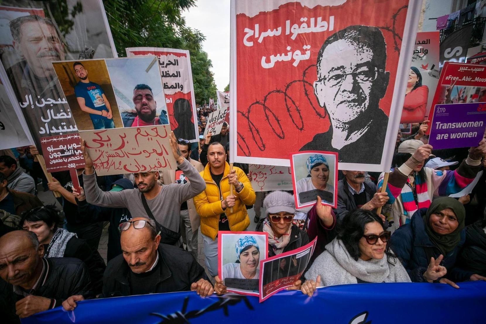 مسيرة حاشدة في تونس تحت شعار مسيرة حاشدة في تونس تحت شعار