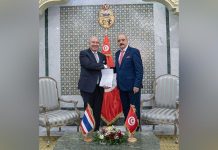 النفطي يتلقّى نسخة من أوراق اعتماد سفير مملكة تايلاندا النفطي يتلقّى نسخة من أوراق اعتماد سفير مملكة تايلاندا