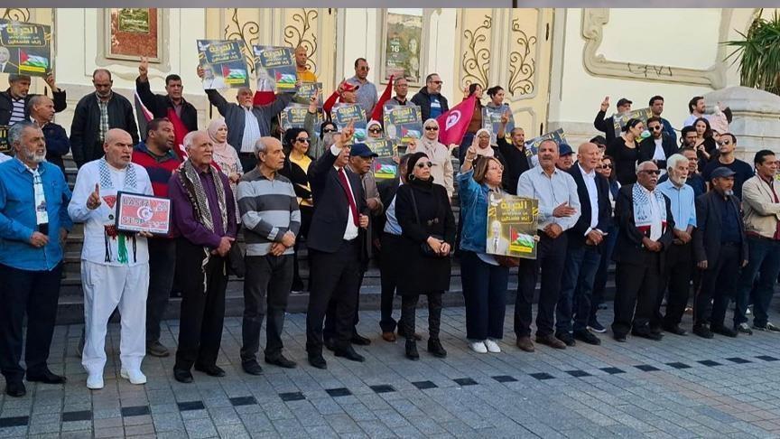 مسيرة تطالب بالإفراج عن مسيرة تطالب بالإفراج عن