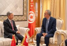 كاتب الدولة لدى وزير الخارجية يلتقي سفير الصين بتونس كاتب الدولة لدى وزير الخارجية يلتقي سفير الصين بتونس