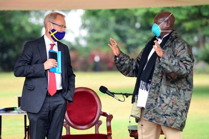 Museveni bids farewell to outgoing Swedish envoy Museveni bids farewell to outgoing Swedish envoy