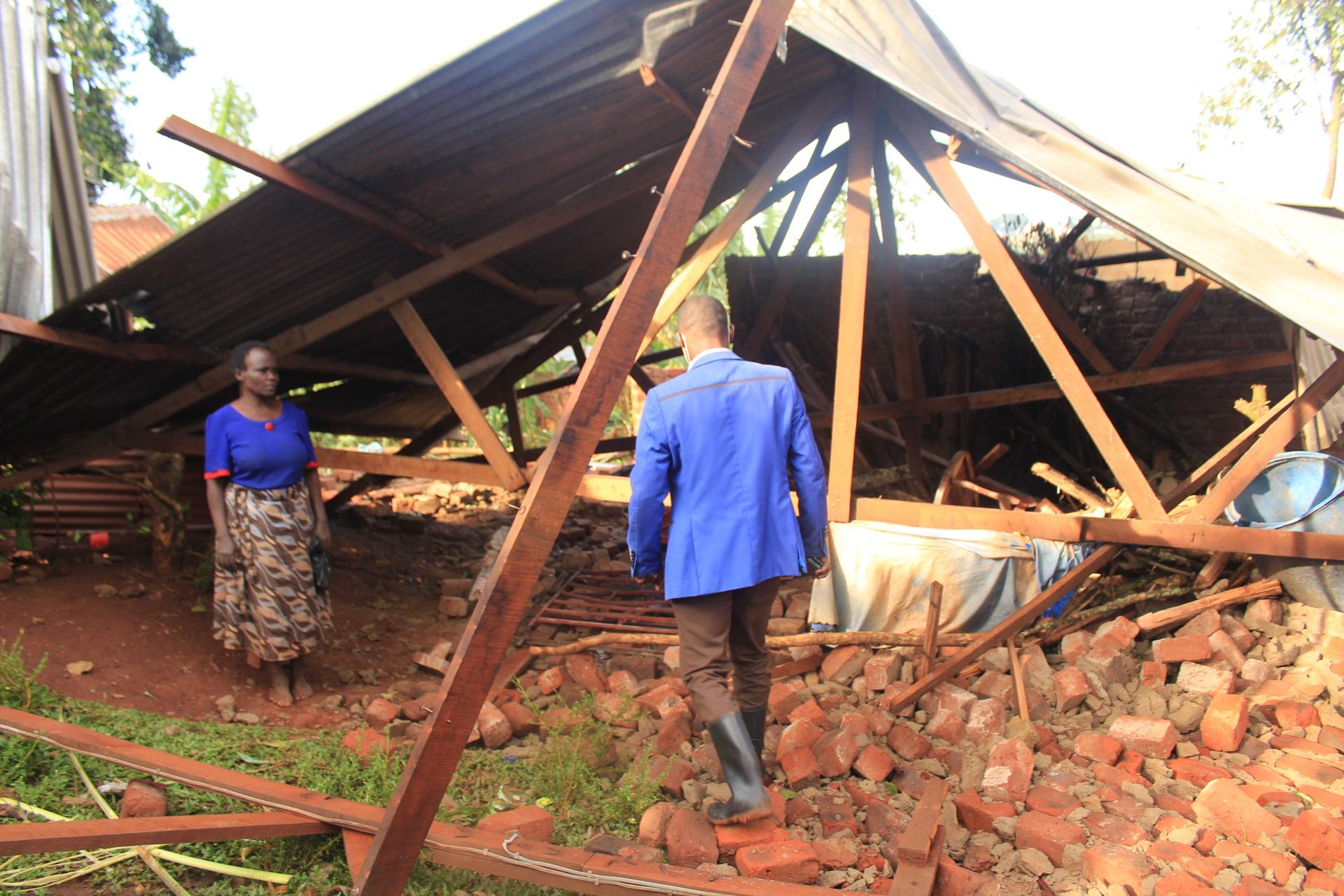 Hundreds displaced as rainstorm ravages Mpigi Hundreds displaced as rainstorm ravages Mpigi