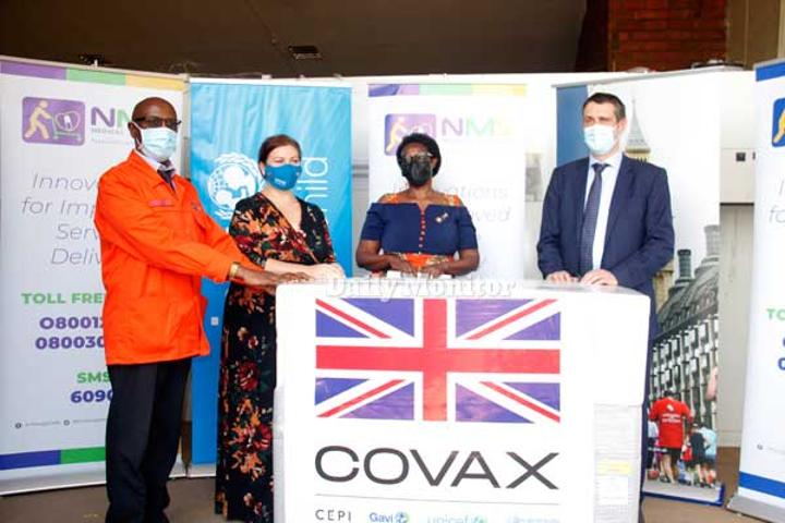 Uganda receives over 200,000 AstraZeneca vaccine dozes from UK Uganda receives over 200,000 AstraZeneca vaccine dozes from UK