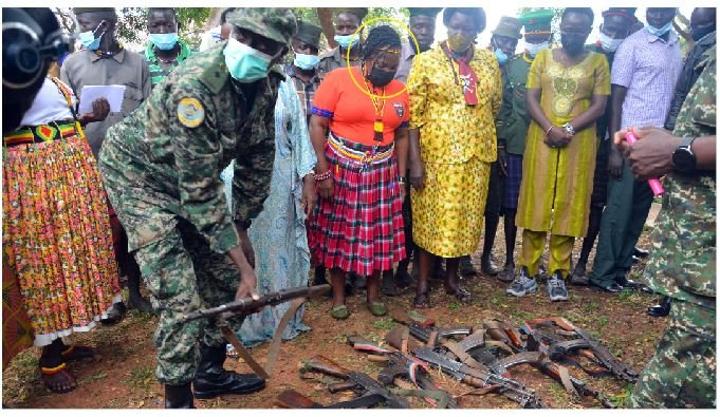 UPDF recovers 12 guns from LDU deserters, rustlers UPDF recovers 12 guns from LDU deserters, rustlers