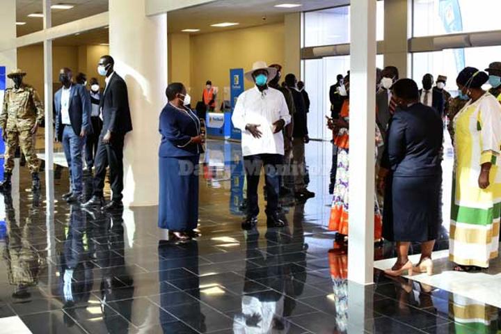 Museveni launches Covid-19 laboratories at Entebbe Airport Museveni launches Covid-19 laboratories at Entebbe Airport