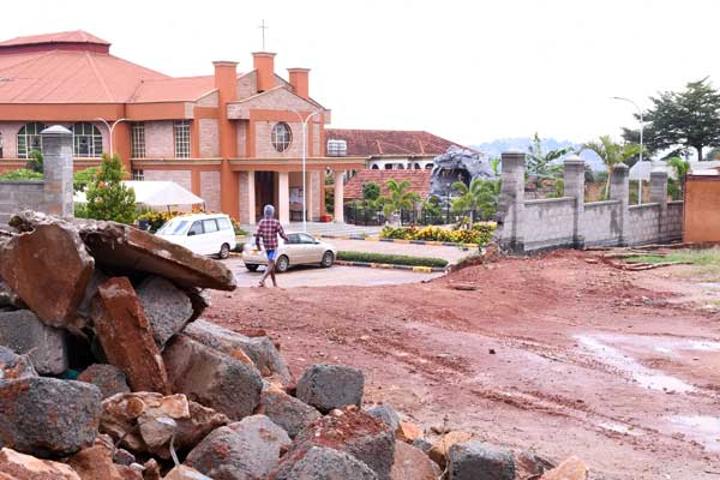 Church demolishes school perimeter wall Church demolishes school perimeter wall