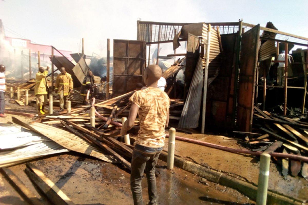 Traders count losses as fire ravages six timber stores in Soroti Traders count losses as fire ravages six timber stores in Soroti