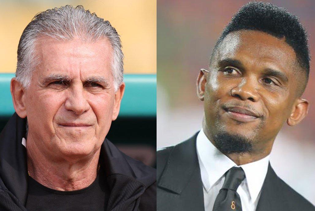 Egypt coach Queiroz hits out at Eto'o for calling AFCON semi-final 'war' Egypt coach Queiroz hits out at Eto'o for calling AFCON semi-final 'war'
