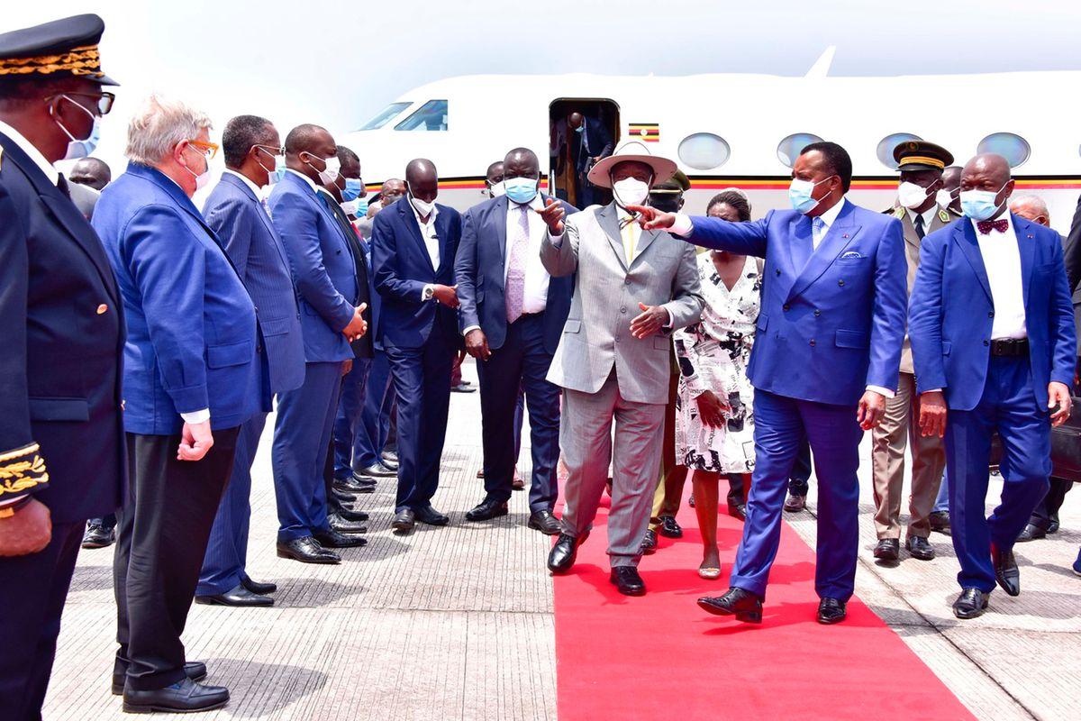 Museveni in Congo for talks with President Sassou Nguesso Museveni in Congo for talks with President Sassou Nguesso