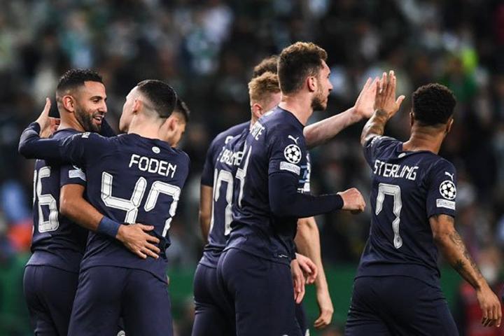 Five-goal Man City crush Sporting Lisbon in Champions League last 16 Five-goal Man City crush Sporting Lisbon in Champions League last 16