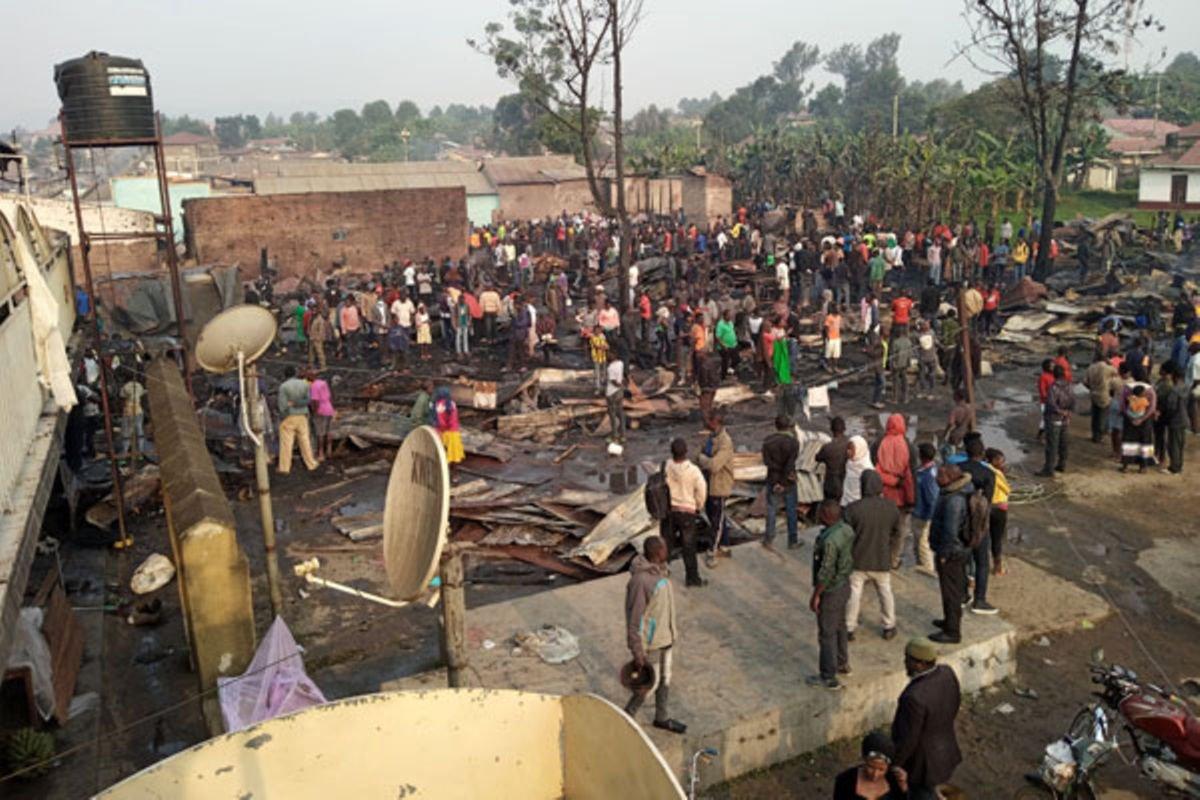 Fire destroys kiosks in Fort Portal City Fire destroys kiosks in Fort Portal City