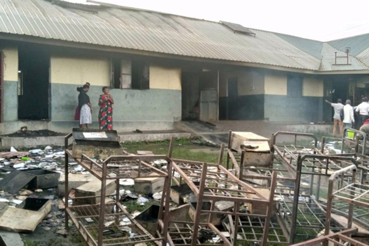 Students count losses as fire guts Bwera SSS dormitories - Uganda