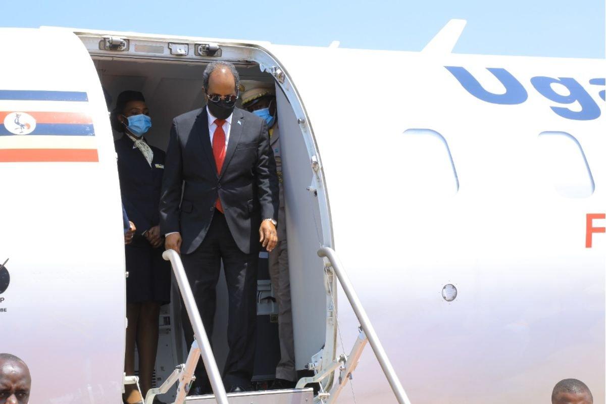Somali President Mohamud in Uganda for talks with Museveni