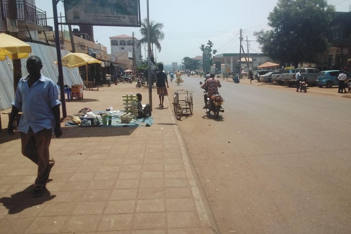 Empty stalls in Tororo market used as toilets Uganda