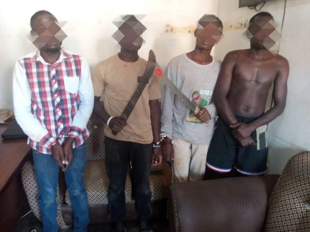 Nansana machete-wielding thugs arrested Nansana machete-wielding thugs arrested