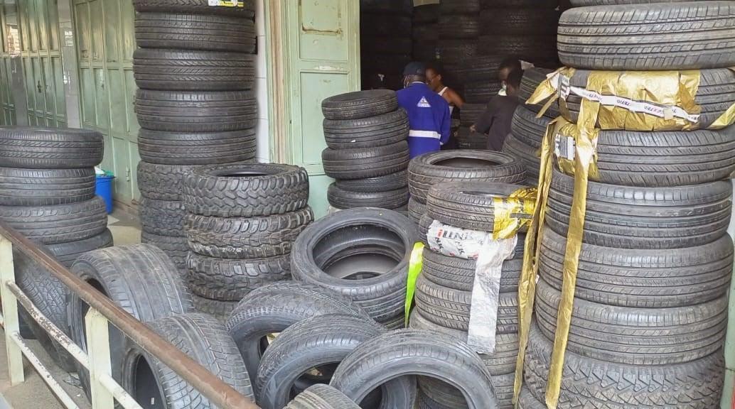 UNBS impounds sub-standard tyres worth Shs150 million UNBS impounds sub-standard tyres worth Shs150 million