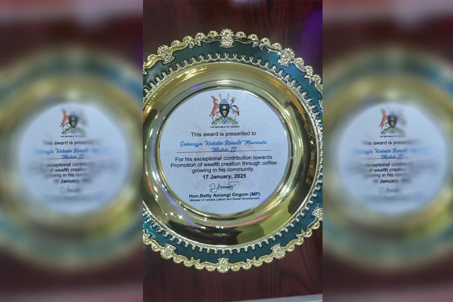 Kabaka Honoured for Promoting Wealth Creation through Coffee Campaign Kabaka Honoured for Promoting Wealth Creation through Coffee Campaign