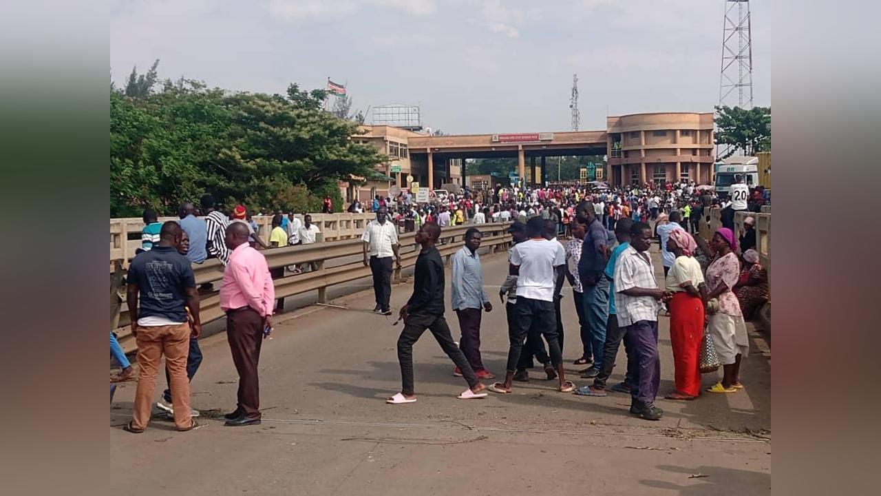 Malaba Border Remains Tense after Kenyan Protesters Ground Business in Arrest Standoff Malaba Border Remains Tense after Kenyan Protesters Ground Business in Arrest Standoff