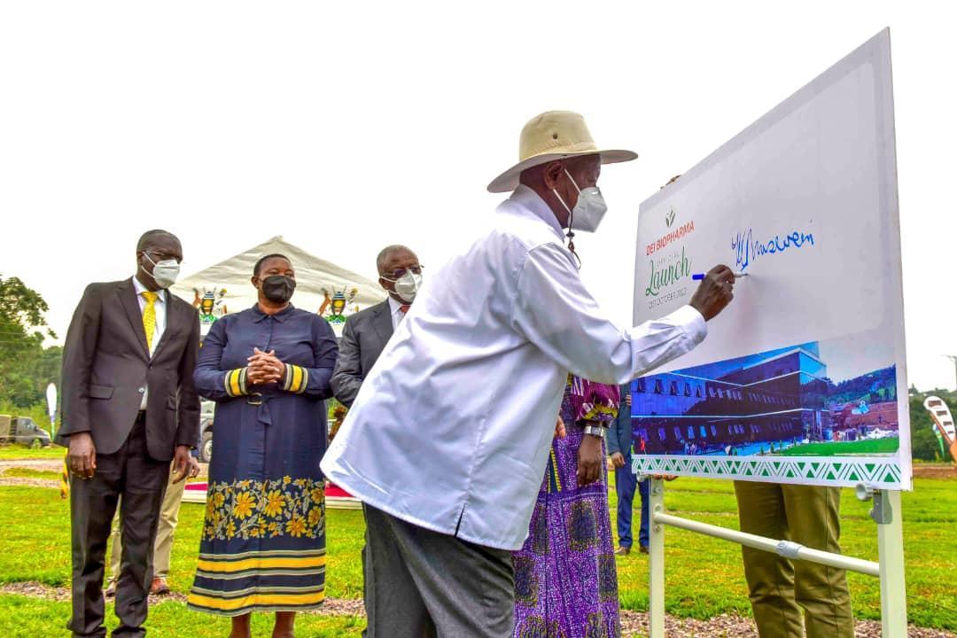 Museveni Praises Dei Biopharma for Leading Uganda'S Self-Sufficient Agenda on Essential Medicines Production Museveni Praises Dei Biopharma for Leading Uganda'S Self-Sufficient Agenda on Essential Medicines Production