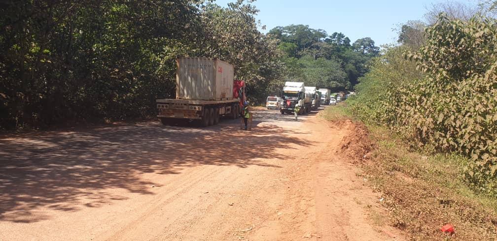 Heavy Traffic Snarl-Up on Kampala Jinja Highway Heavy Traffic Snarl-Up on Kampala Jinja Highway