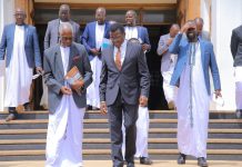 Omutima Head Presents Newly Constituted Clan Council to Katikkiro Omutima Head Presents Newly Constituted Clan Council to Katikkiro