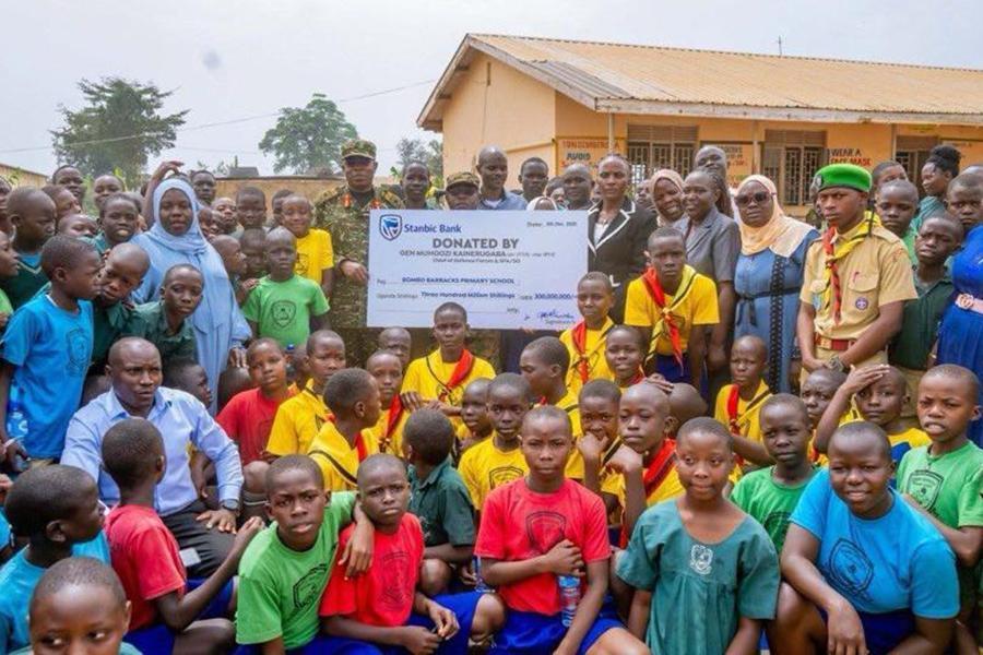 CDF Donates Shs300 Million for Bombo Barracks School CDF Donates Shs300 Million for Bombo Barracks School
