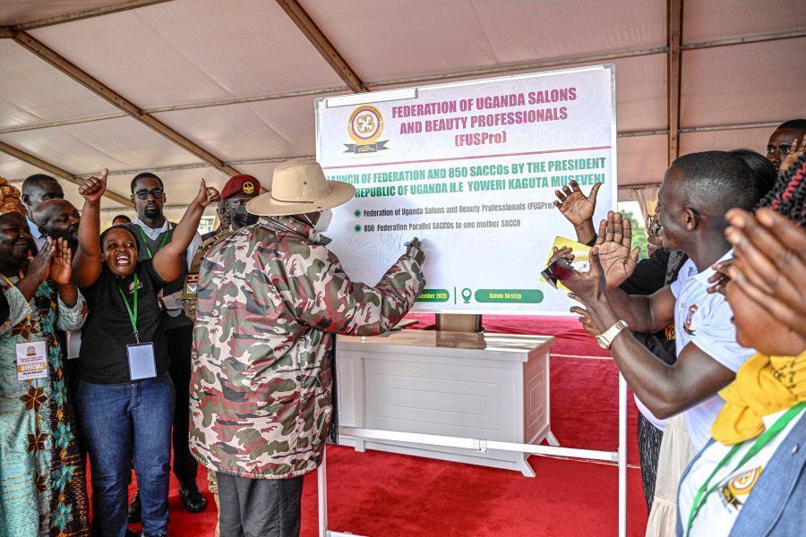 Museveni Pledges Shs85Bn Revolving Fund for Salon Operators Museveni Pledges Shs85Bn Revolving Fund for Salon Operators
