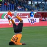 Daka Injures Neck Celebrating Zambia Equaliser against Mali Daka Injures Neck Celebrating Zambia Equaliser against Mali