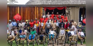Absa Uganda Donates Bamboo Wheelchairs in Rwenzori Absa Uganda Donates Bamboo Wheelchairs in Rwenzori