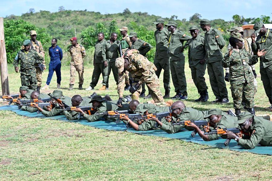 Kyankwanzi: Museveni Leads NRM Mps in Shooting Exercise Kyankwanzi: Museveni Leads NRM Mps in Shooting Exercise