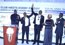 Mwesigye Installed as Fourth Rotary Club of Kabale City President Mwesigye Installed as Fourth Rotary Club of Kabale City President