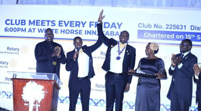 Mwesigye Installed as Fourth Rotary Club of Kabale City President Mwesigye Installed as Fourth Rotary Club of Kabale City President