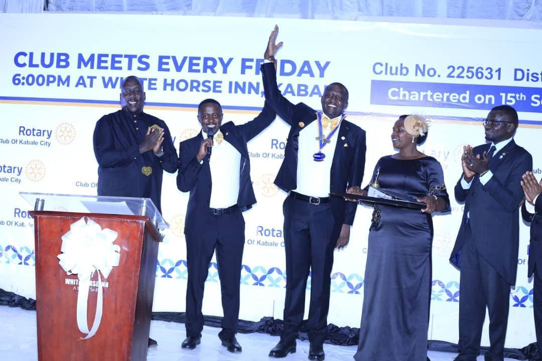 Mwesigye Installed as Fourth Rotary Club of Kabale City President Mwesigye Installed as Fourth Rotary Club of Kabale City President
