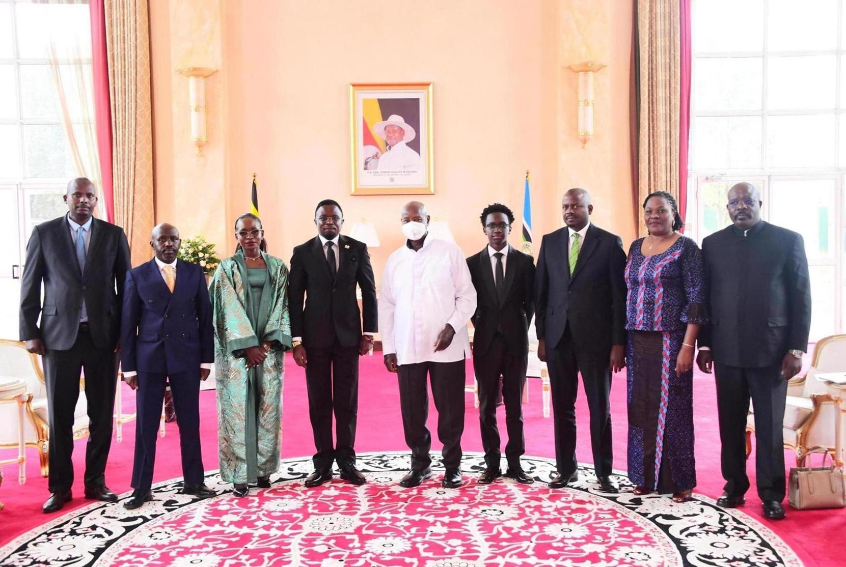 Museveni Recieves Credential for Four New Envoys Museveni Recieves Credential for Four New Envoys