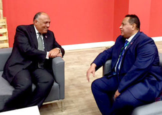 وزير الخارجية يبحث مع نظيره المصري ترتيبات زيارة النائب الأول للقاهرة