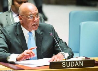“دهب” يطالب الأمم المتحدة برفع العقوبات والجزاءات الدولية عن السودان