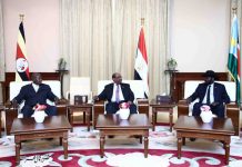 سلفاكير وموسفيني يصلان الخرطوم تمهيداً لبدء محادثات الفرقاء الجنوبيين اليوم