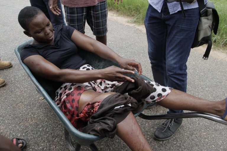 172 injured people attended to, 68 gunshots wounds recorded