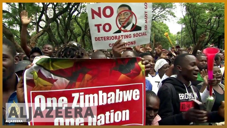 Thousonds protest over Zimbawe’s economic crisis