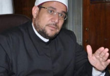 وزير الاوقاف : من مات دفاعاً عن كنيسة ” شهيد “