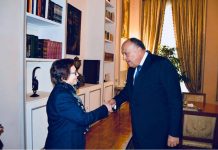 شكرى يؤكد “لجميلة بوحريد” تقدير مصر لدورها التاريخى والنضالى