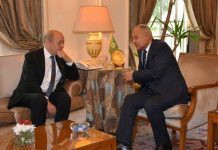 الامين العام لجامعة الدول يبحث مع وزير خارجية فرنسا ” الملف النووى الايرانى وازمات الشرق الاوسط “