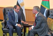 السيسي وملك الاردن يؤكدان اهمية تكثيف الجهود لمواجهة الإرهاب